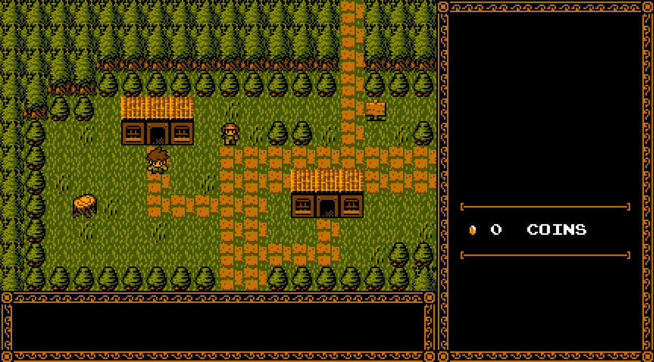 Screenshot of a top-down, 2D pixel art adventure game.